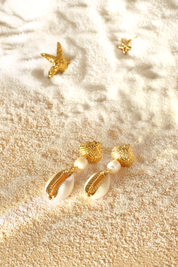 Earrings shell summer - Afbeelding 3